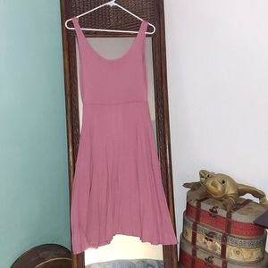 Olivia Rae mauve knit tank dress